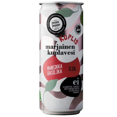 KUPLIS EAU FRAISE BASILIQ